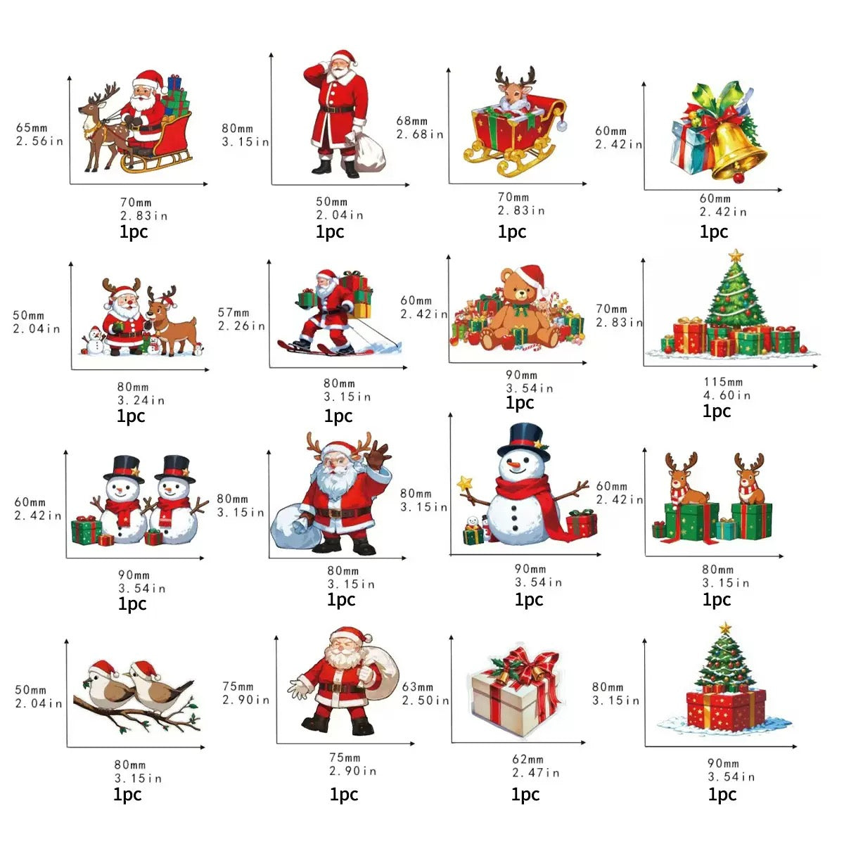MagicGlow – Autocollants de Noël à LED pour fenêtres et murs